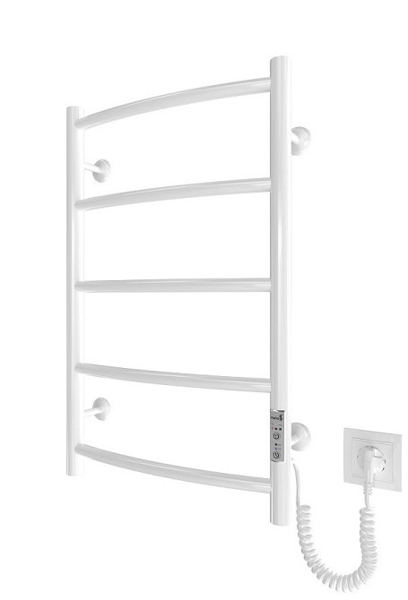 Электрический полотенцесушитель Mario Классик HP -I 650 x 430 TR К таймер-регулятор, белый Киев - изображение 1