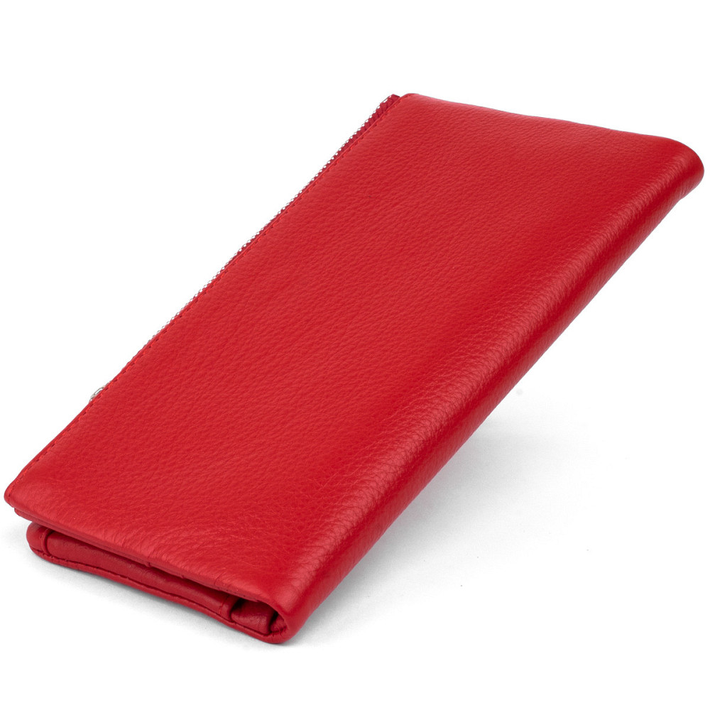 Вертикальный кошелек на кнопке женский ST Leather 19202 Красный Киев - изображение 2