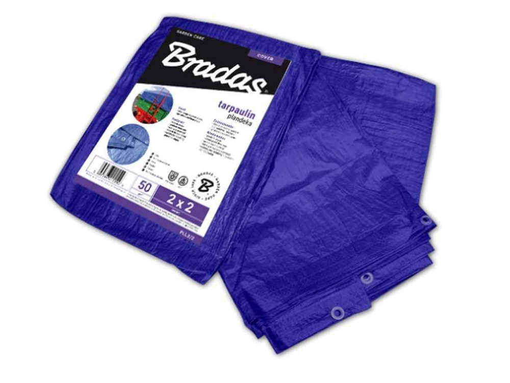 Тент 4х5м синій 50гр/м2 (тарпаулін) STANDARD PLL4/5 ТМ BRADAS Київ - фото 1