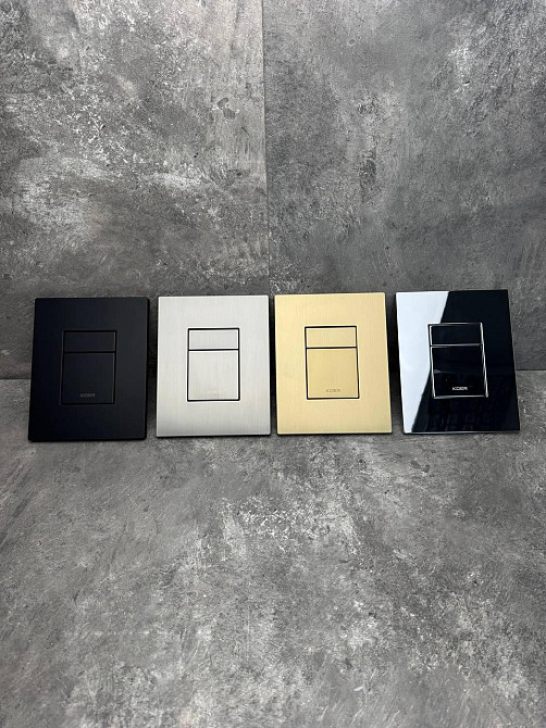 Панель змиву KOER KT-0607-03 157x198x3mm пластикова, кнопка квадратна (колір білий) (KR5714) Київ - фото 8