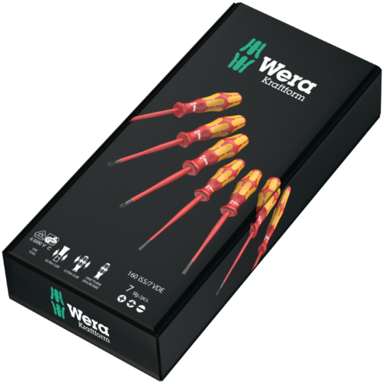 Набір викруток діелектричних ізольованих Wera до 1000V. 7шт. 05135961001 Одеса
