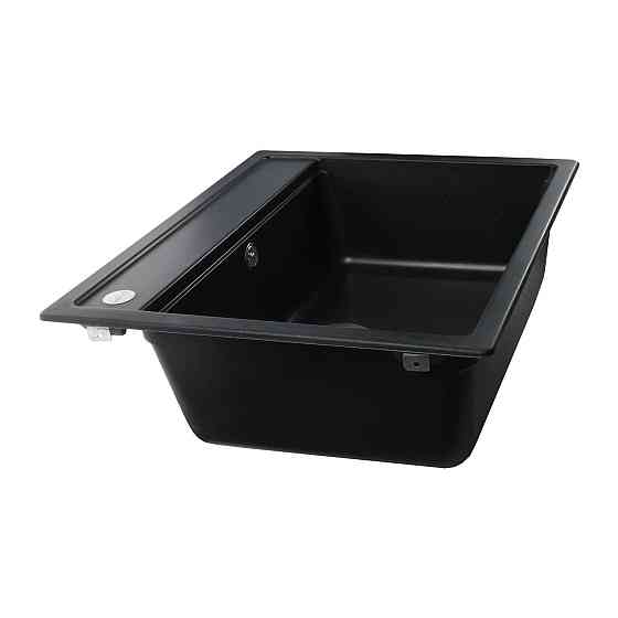 Гранітна мийка Globus Lux VOLTA чорний металiк 570х510мм-А0001 (000009669) Київ