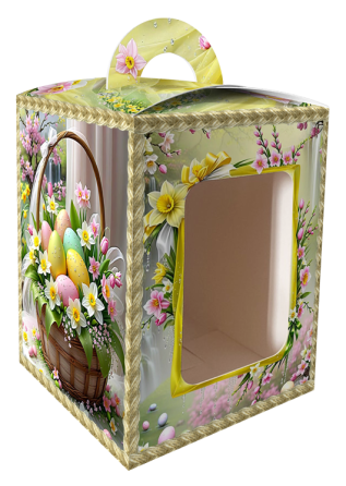 Коробка під великодня Великодня 14 см * 14 см*18,7 см (400 гм) No5 (1 шт.) Харків