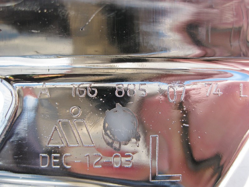 Mercedes-Benz  A1668850774 Нова хром накладка лівого ДХО ML W166 Одесса - изображение 3