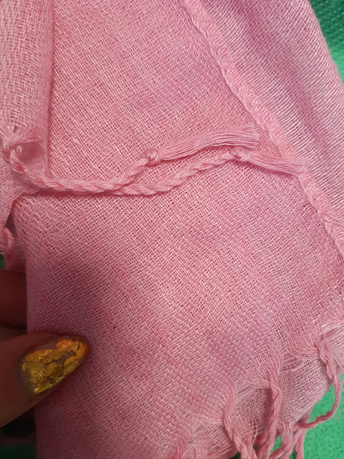 Шарф розовый женский - размер шарфа приблизительно 170*65см, 100% полиэстер Киев - изображение 3