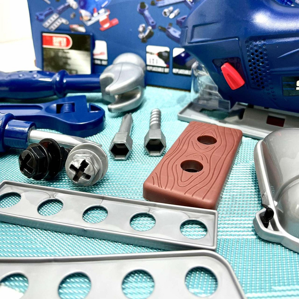 Набір інструментів електролобзик та 19 предметів Синій Вид 2 (6801-2-3) Чернігів - фото 5