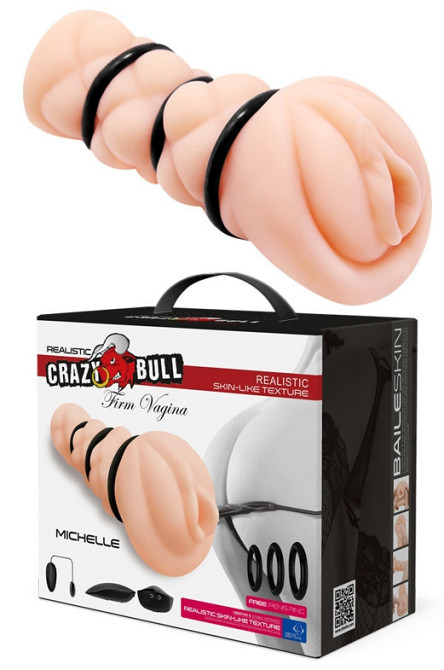 Мастурбатор с вибрацией CRAZY BULL - MICHELLE Vagina Vibration, BM-009153ZH Sex Aura Киев - изображение 2