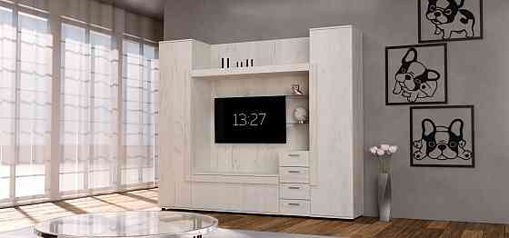 Стенка в гостиную под ТВ Exo-1, Дуб Крафт Білий, 2160х420х1850 Львов