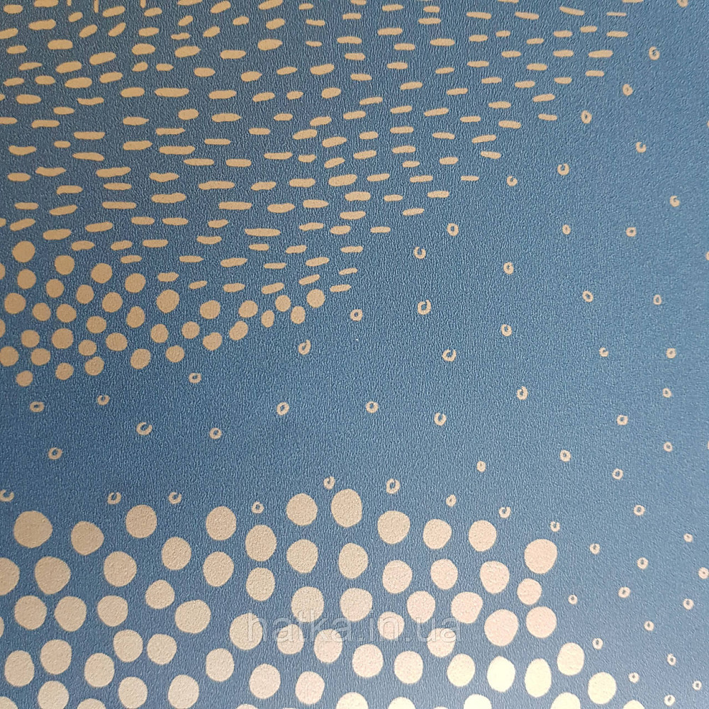 Шпалери вінілові на флізелін Caselio The Place to bed 0.53х10 м абстракція хвилі золотисті хмари на синьому 3д Київ - фото 4