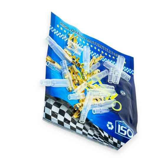 Клеми ножові мідні з ізоляцією круглі (4 мм) (10 пар, одна упаковка) Мукачево