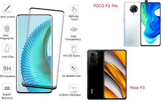 Захисне скло HyperGlass Pro для POCO F2 Pro, Poco F3 – максимальна чутливість та захист Київ