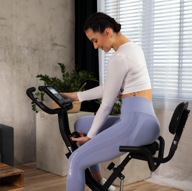 Велотренажер Hop-Sport HS-3030X Apeks X-Bike серый Киев - изображение 6