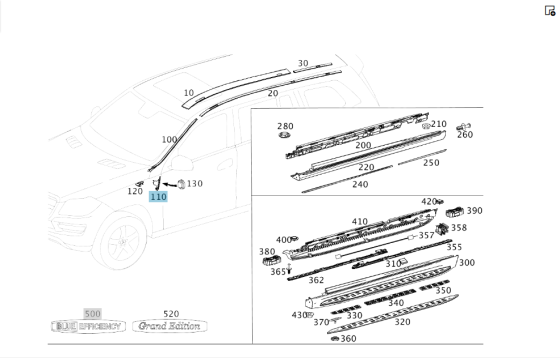 Mercedes-Benz  A1666900507 Накладка стійки "A" зовнішня ліва GL/GLS X166 Одеса