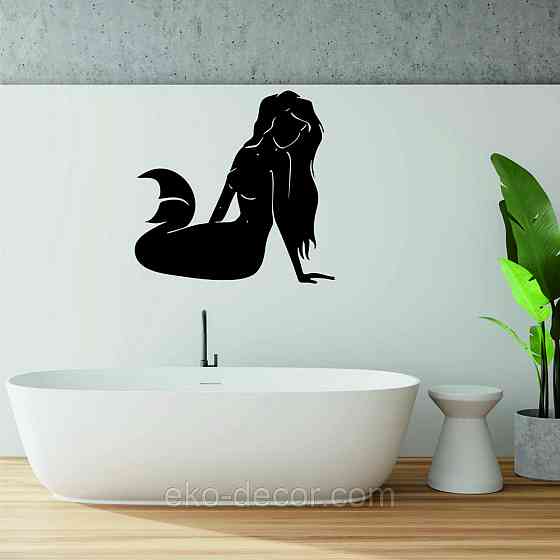 Декоративне настінне 3D Панно «Русалонька» Декор на стіну з об'ємом Київ