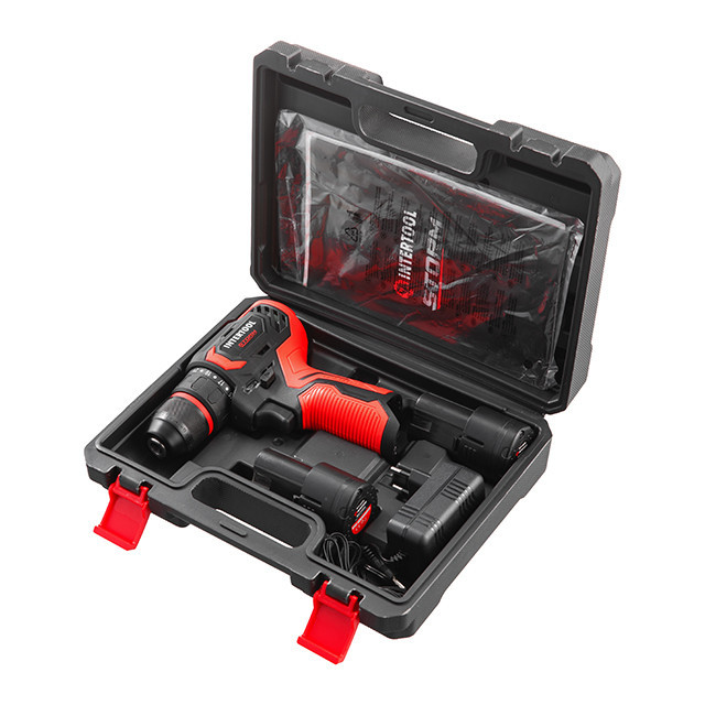 Дриль-шурупокрут акумуляторний, безщітковий двигун, 12 В, 50 Nm, 0-500/0-1900 об/хв, патрон 0,8-10 мм, 2x2,0 Аг INTERTOOL WT-0322 Киев - изображение 9