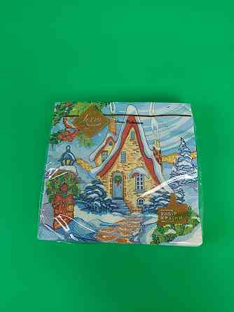 Салфетки бумажнае новогодние(ЗЗхЗЗ, 18шт)