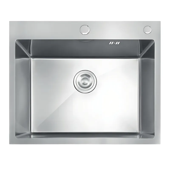 Кухонна мийка з нержавіючої сталі MIXXUS MH5843 DECOR SS COLOR (3.0/0.8) колір нержавійка MH7041 Харків