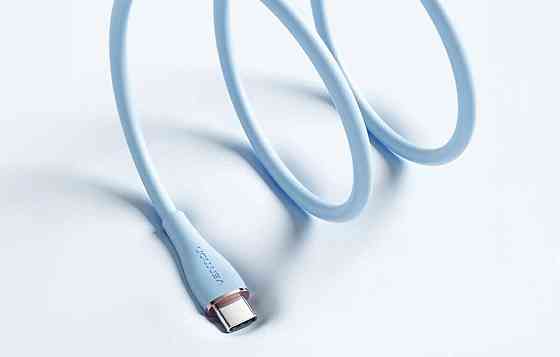 Кабель Vention USB 2.0 C "тато" - C "тато" 5A Cable 1.5M Light Blue Silicone Type TAWSG Одеса