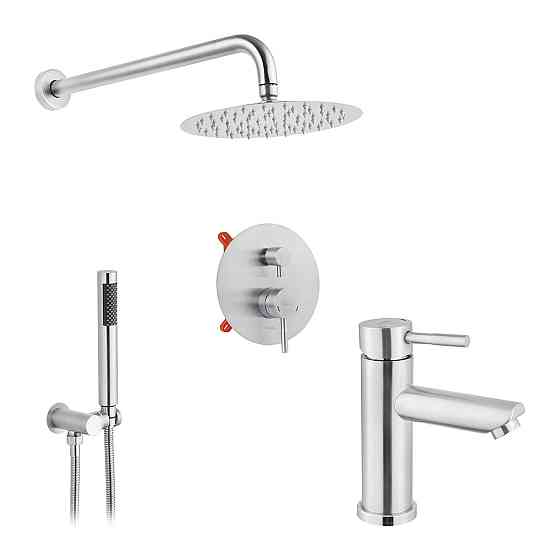 Набір 2 в 1 душова система Kroner Edelstahl Klassisch-ESG082 + змішувач Edelstahl Klassisch-ESG010 Київ