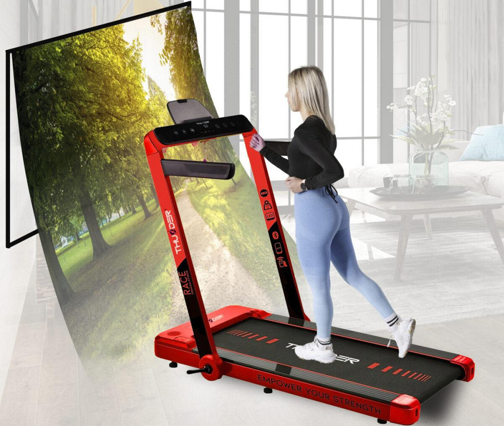 Беговая дорожка электрическая THUNDER RACE-RED Киев - изображение 6