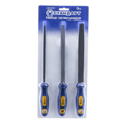 Напильник Стандарт 3 шт. 200 мм (SFF0301) Винница - изображение 1