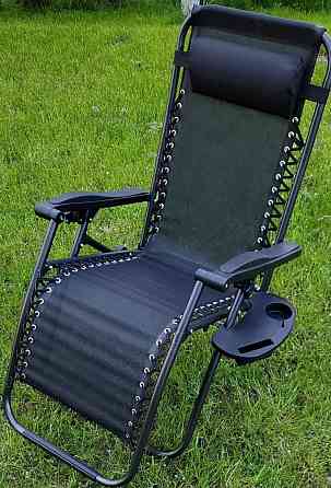 Складной шезлонг Zero Gravity XXL ‼️с подстаканником крепло лежак для дачи пляжа Харьков