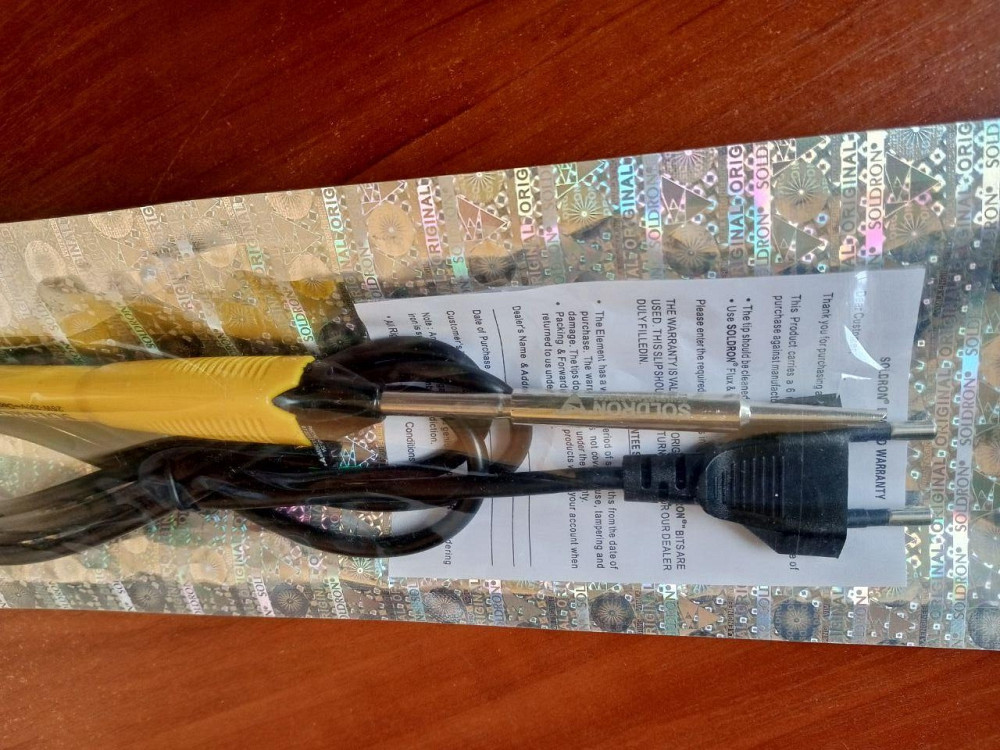 Паяльник Soldron 25W, керамический нагреватель, пластиковая ручка Полтава - изображение 1