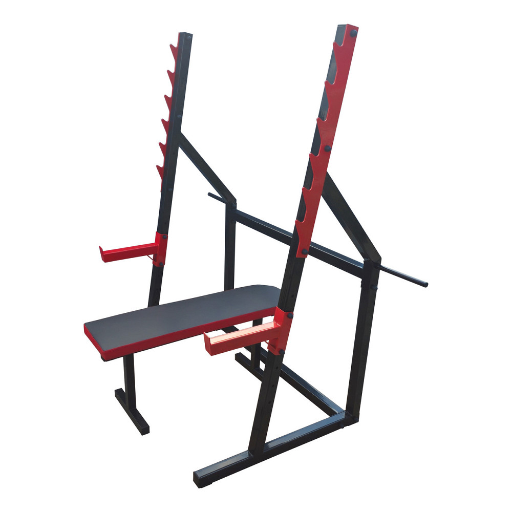 Лавка горизонтальна для жиму + Стійки проф зі страховкою 50 на 50 мм Київ - фото 7