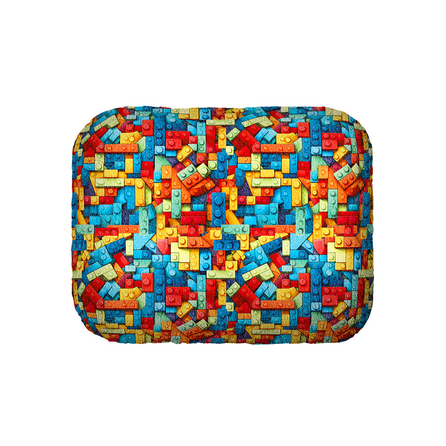 Лежанка для собак WAUDOG Relax, малюнок "Блоки" L, Ш 49 см, Д 59 см, В 20 см Коломыя - изображение 3