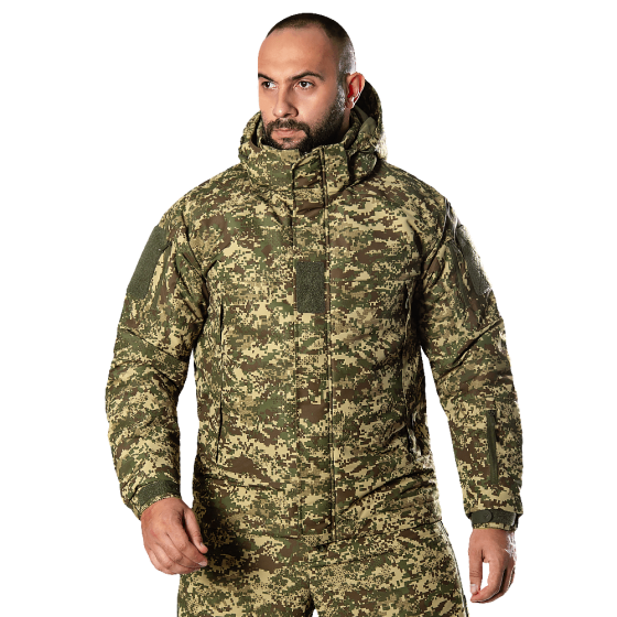 Зимний тактический водонепроницаемый комплект Defender 7 lvl (куртка и штаны) Хищник S Винница