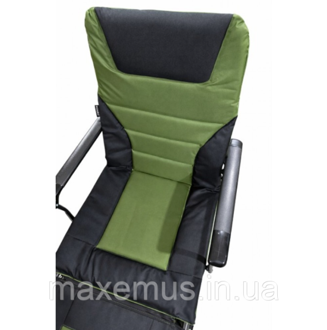 Раскладное карповое кресло с подставкой для ног Bonro B-24 Черно-зеленое (туристическое для рыбалки) Мостиська - фото 9