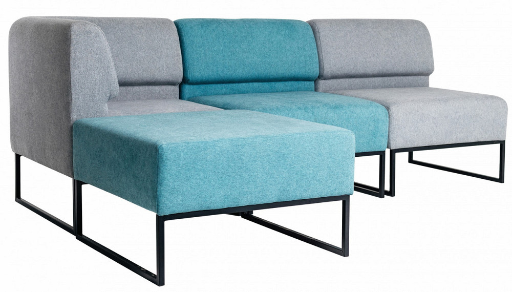 Диван Модульный Lounge Серо-голубой Киев - изображение 1