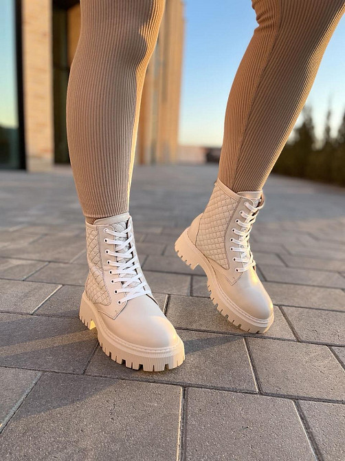 Черевики жіночі ARLEN бежеві натуральна шкіра зимові (35-39) (4848) Коломия - фото 9