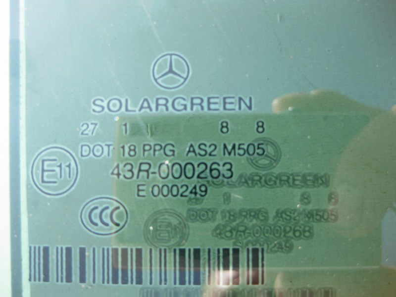 Mercedes-Benz  A2217302818 43R-000263 Скло задніх правих дверей одинарне S-Class W221 long Одесса - изображение 2