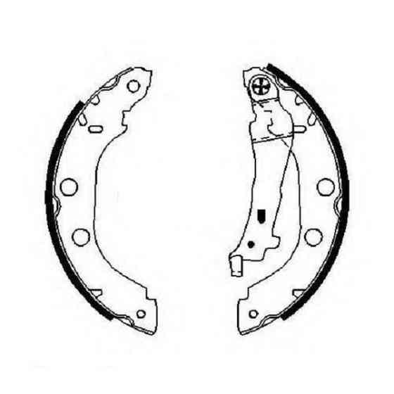 Гальмівні колодки Bosch барабанні задні NISSAN Primera/RENAULT Kangoo -05 0986487699 Харків