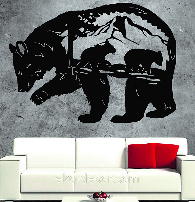 Декоративное настенное Панно «Медведь», Декор на стену Киев - изображение 10