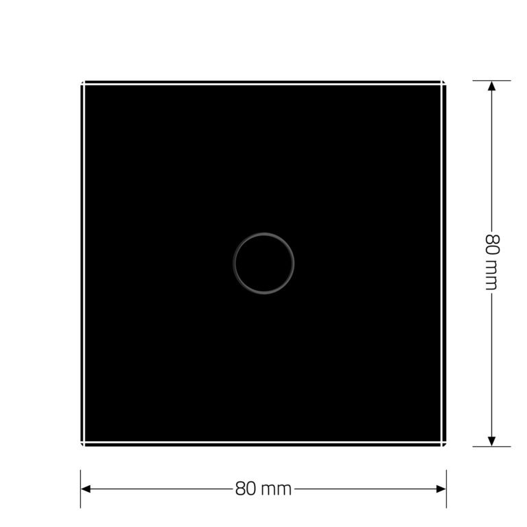 LIVOLO Розумний сенсорний Wi-Fi вимикач 1 сенсор Livolo чорний скло (VL-C7FC1NY-2GBP) Коломия - фото 3