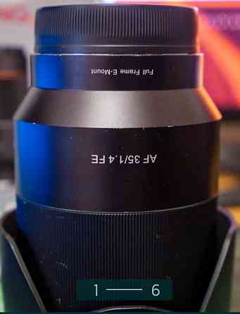 Об'єктив: Samyang 35 mm.AF f/1.4 FE для SONY FE. Харків