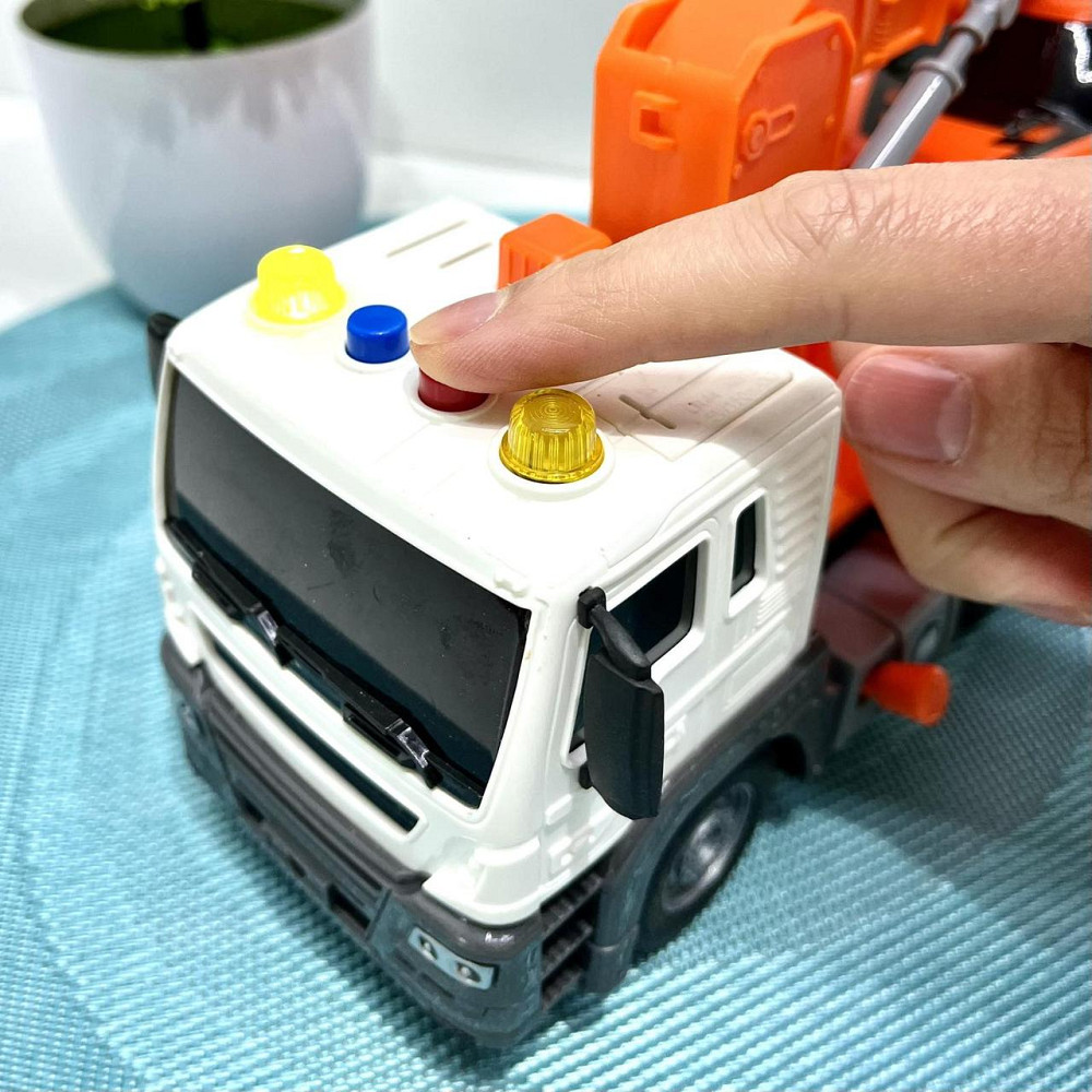 Евакуатор машинка світлові та звукові ефекти інерція машинка 27см Оранжевий (JS106AB) Чернігів - фото 8