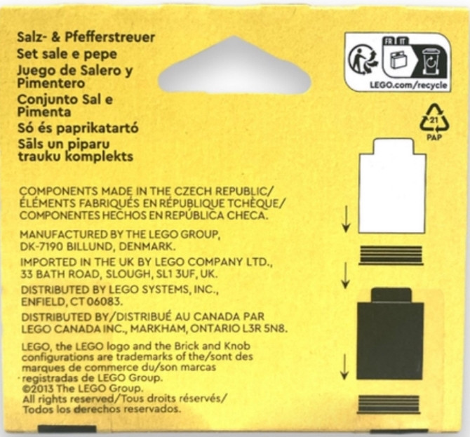 LEGO Набор Соль и перец. Харьков - изображение 1