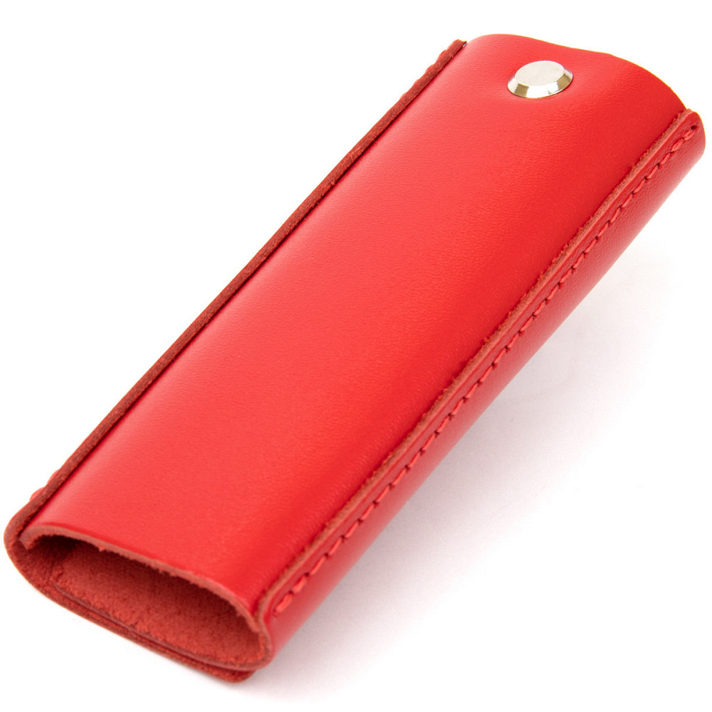 Ключниця тубус шкіряна на кнопках Grande Pelle 11347 Червона Київ - фото 8