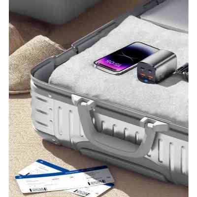 Зарядний пристрій Essager 2xUSB-C + 2xUSB 67W GaN (ECT2AC-JYB0G-Z) Вінниця