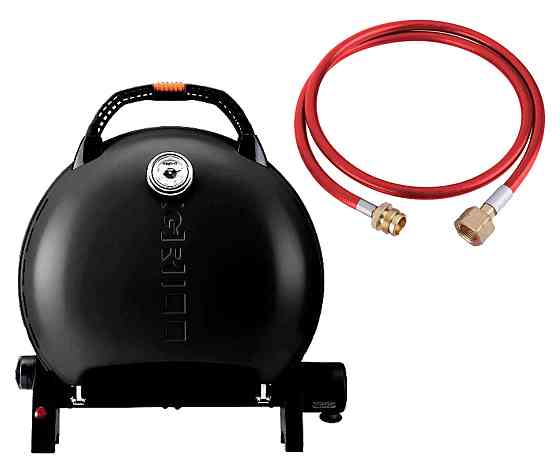 КОМПЛЕКТ Портативний переносний газовий гриль O-GRILL 600T, чорний + шланг в подарунок! Код: 011677 Рівне