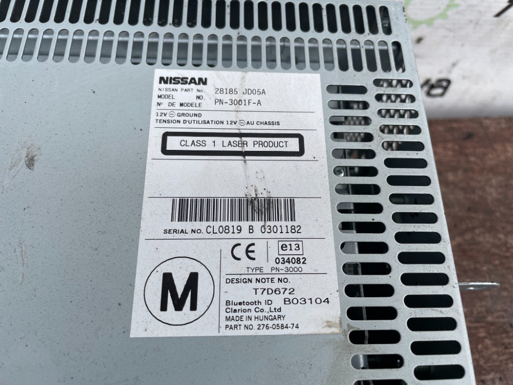 Автомагнітола Nissan Qashqai 2007-2010 (28185JD05A) Ковель - фото 3