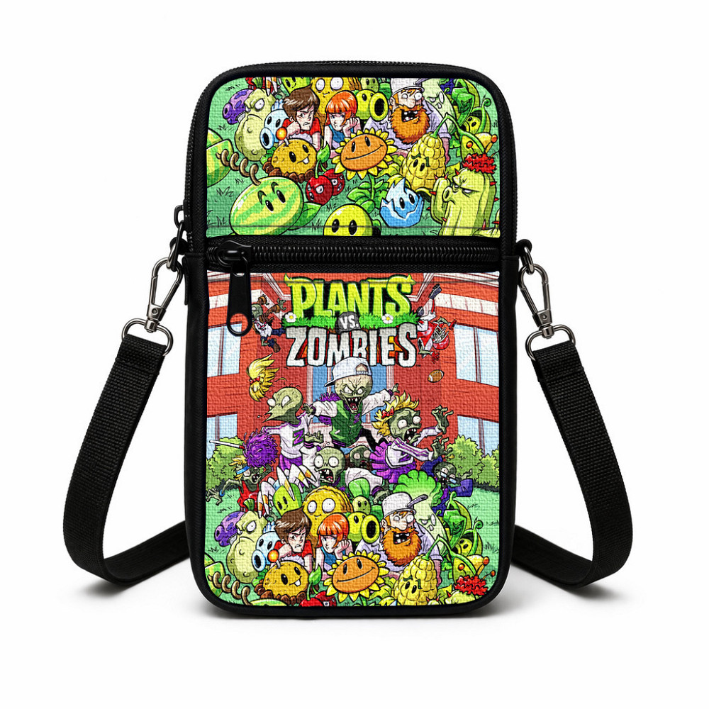 Сумка-чохол для телефону Plants vs. Zombies дитяча сумка через плече, водонепроникна міні-сумка (4975) Київ - фото 1