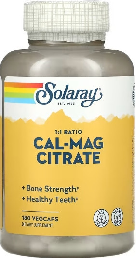Кальцій Магній цитрат Solaray Calcium & Magnesium Citrate 90 vcaps Київ - фото 1