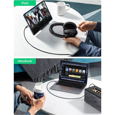 Кабель мультимедийный USB-C to 3.5mm M 1.0m CM450 Ugreen (20192) Винница - изображение 8