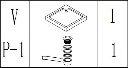 Душ піддон квадратний BRAVO LUBAWA SL 90 (000015787) Київ - фото 9