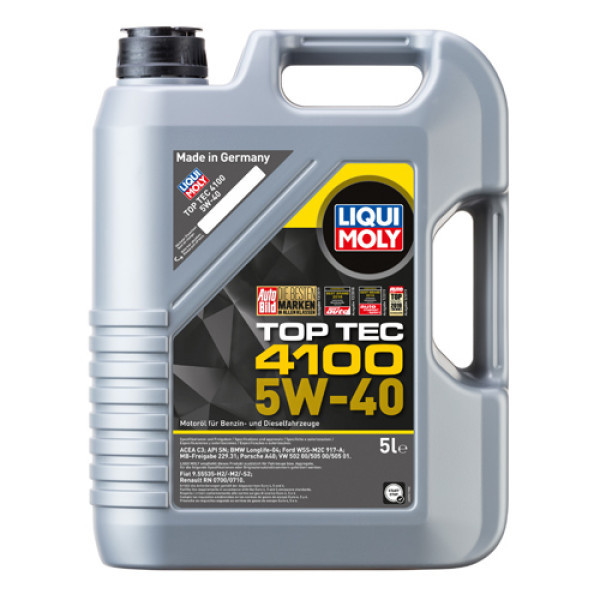 LIQUI MOLY Синтетична моторна олива - Top Tec 4100 SAE 5W-40 5л. Коломия - фото 1