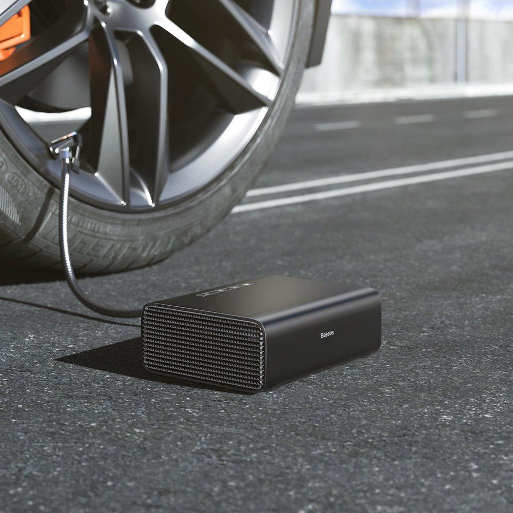 Автомобільний насос компресор Baseus Smart Inflator Pump CRCQB01-01 (Чорний) Миколаїв - фото 6